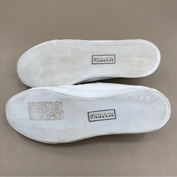 Sperry Women's Seacoast Core White Fisherman Classic Canvas Sneakers Size 10 - Picture 8 of 11